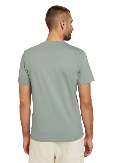 Футболка printed crewneck logo t-shirt 1030527XX1012960 Tom Tailor L Сірий 1030527XX1012960 фото 2 — інтернет-магазин Tapok