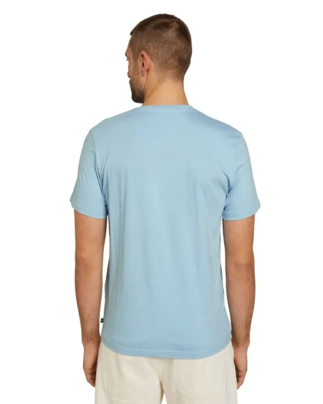 Футболка printed crewneck logo t-shirt 1030527XX1026298 Tom Tailor L Голубой 1030527XX1026298 фото 2 — интернет-магазин Tapok