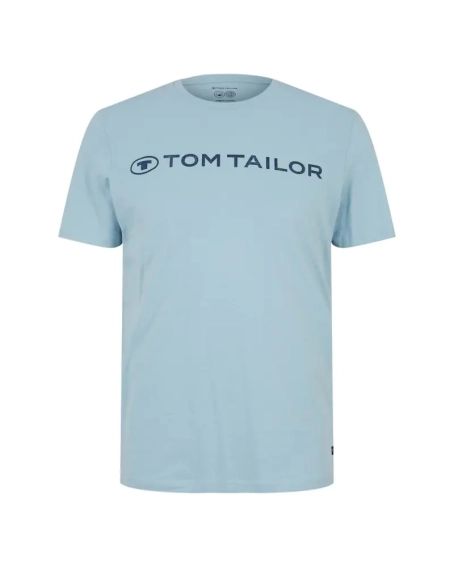Футболка printed crewneck logo t-shirt 1030527XX1026298 Tom Tailor L Голубой 1030527XX1026298 фото 5 — интернет-магазин Tapok