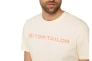 Футболка printed crewneck logo t-shirt 1030527XX1028130 Tom Tailor L Бежевий 1030527XX1028130 Фото 3