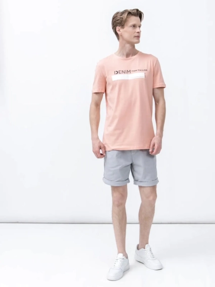 Футболка printed t-shirt 1030693-29513 Tom Tailor L Розовый 1030693-29513 фото 4 — интернет-магазин Tapok