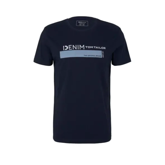 Футболка printed t-shirt 1030693XX1210668 Tom Tailor M Темно-синій 1030693XX1210668 фото 5 — інтернет-магазин Tapok