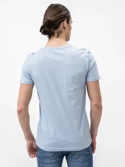 Футболка printed t-shirt 1030693XX1215159 Tom Tailor M Голубой 1030693XX1215159 фото 2 — интернет-магазин Tapok