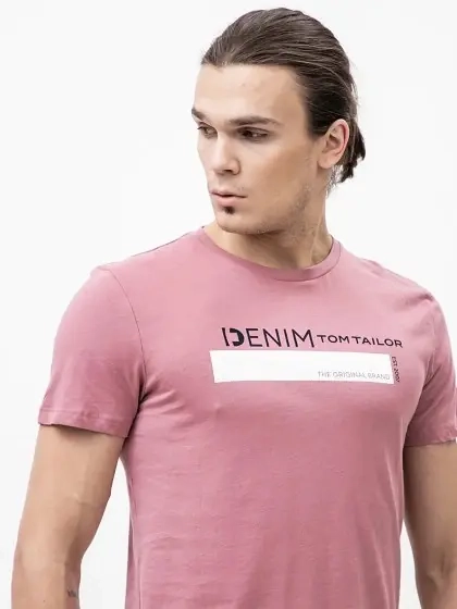 Футболка printed t-shirt 1030693XX1228854 Tom Tailor L Розовый 1030693XX1228854 фото 3 — интернет-магазин Tapok