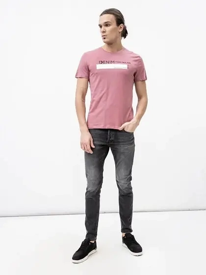 Футболка printed t-shirt 1030693XX1228854 Tom Tailor L Розовый 1030693XX1228854 фото 4 — интернет-магазин Tapok