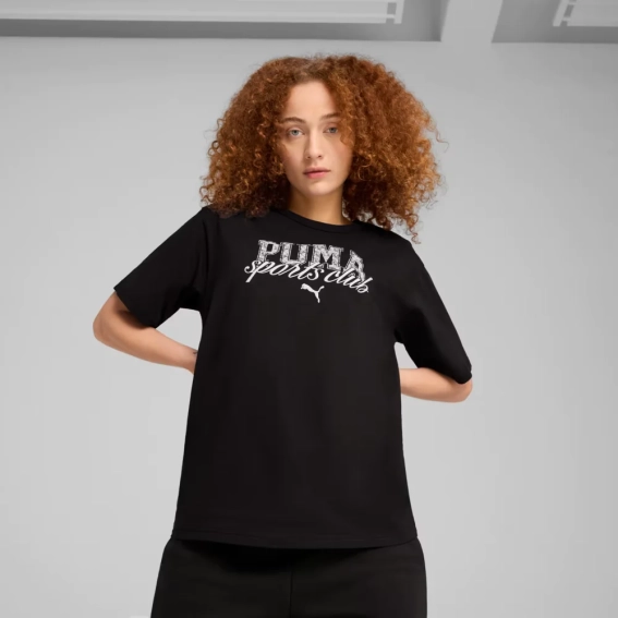 Футболка PUMA CLASS Relaxed Tee 68503101 Puma L Черный 68503101 фото 1 — интернет-магазин Tapok