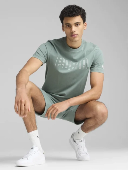 Футболка PUMA SPORT Graphic Tee 68461730 Puma L Фісташковий 68461730 фото 3 — інтернет-магазин Tapok