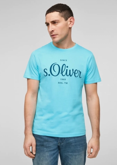 Футболка T-shirt  REGULAR FIT 13.1Q1.32.7811-6241 s.Oliver S Блакитний 13.1Q1.32.7811-6241 фото 2 — інтернет-магазин Tapok