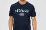Футболка T-shirt à logo imprimé 2139909.59D1 s.Oliver L Темно-синій 2139909.59D1 Фото 1