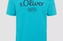 Футболка T-shirt à logo imprimé 2139909.62D1 s.Oliver L Блакитний 2139909.62D1 Фото 5
