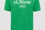 Футболка T-shirt à logo imprimé 2139909.75D1 s.Oliver L Зелений 2139909.75D1 Фото 5