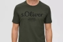Футболка T-shirt à logo imprimé 2139909.79D1 s.Oliver L Хаки 2139909.79D1 Фото 1
