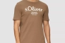 Футболка T-shirt à logo imprimé 2139909.84D1 s.Oliver L Коричневый 2139909.84D1 Фото 1