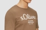 Футболка T-shirt à logo imprimé 2139909.84D1 s.Oliver L Коричневый 2139909.84D1 Фото 3
