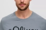Футболка T-shirt à logo imprimé 2139909.95D1 s.Oliver L Сірий 2139909.95D1 Фото 3