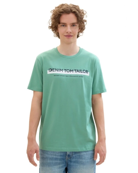 Футболка T-shirt Men&#39;s DENIM 1037653ХХ13537 Tom Tailor L Бирюзовый 1037653ХХ13537 фото 1 — интернет-магазин Tapok