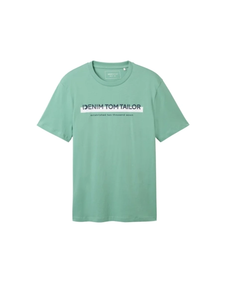 Футболка T-shirt Men&#39;s DENIM 1037653ХХ13537 Tom Tailor L Бирюзовый 1037653ХХ13537 фото 5 — интернет-магазин Tapok