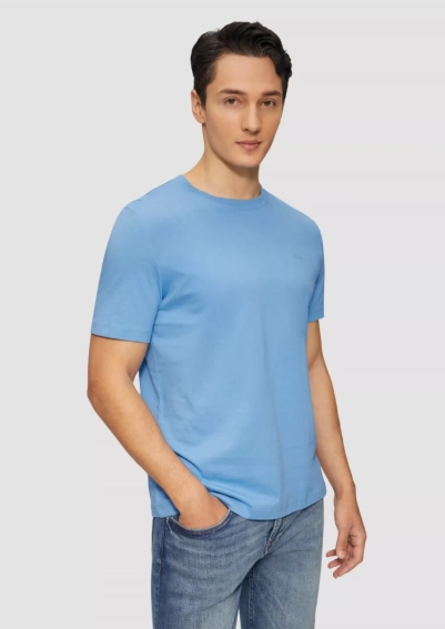 Футболка T-Shirt mit Crew Neck 2165525.5510 s.Oliver L Блакитний 2165525.5510 фото 1 — інтернет-магазин Tapok