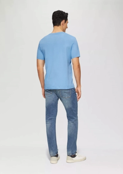 Футболка T-Shirt mit Crew Neck 2165525.5510 s.Oliver L Блакитний 2165525.5510 фото 2 — інтернет-магазин Tapok