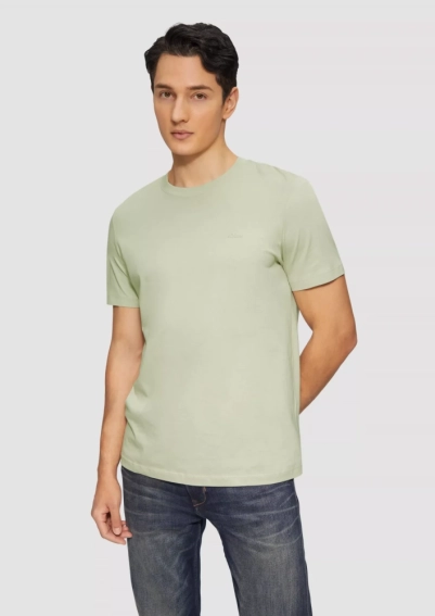 Футболка T-Shirt mit Crew Neck 2165525.8065 s.Oliver L Фісташковий 2165525.8065 фото 1 — інтернет-магазин Tapok