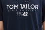 Футболка T-Shirt mit Logo Print 1041871ХХ10302 Tom Tailor L Темно-синий 1041871ХХ10302 Фото 3