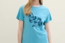 Футболка T-Shirt mit Print 1040544ХХ35313 Tom Tailor L Блакитний 1040544ХХ35313 Фото 1