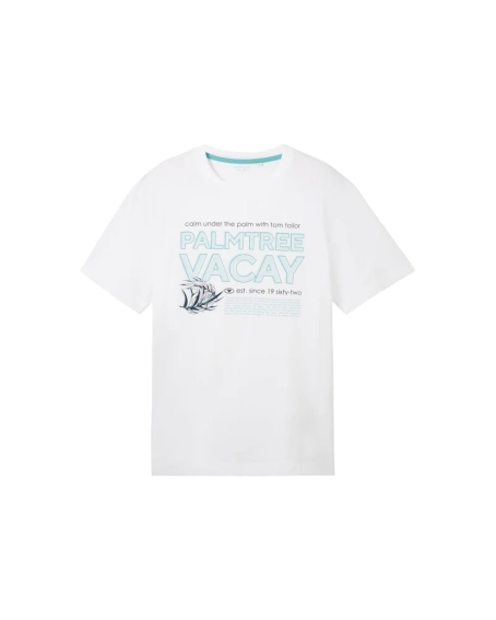 Футболка T-Shirt Summer Lagoon 1041817ХХ20000 Tom Tailor L Белый 1041817ХХ20000 фото 4 — интернет-магазин Tapok