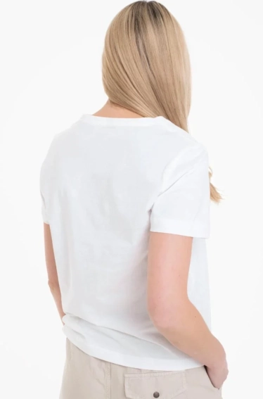 Футболка T-SHIRT WITH A PRINT 1040544-10315 Tom Tailor L Білий 1040544-10315 фото 2 — інтернет-магазин Tapok