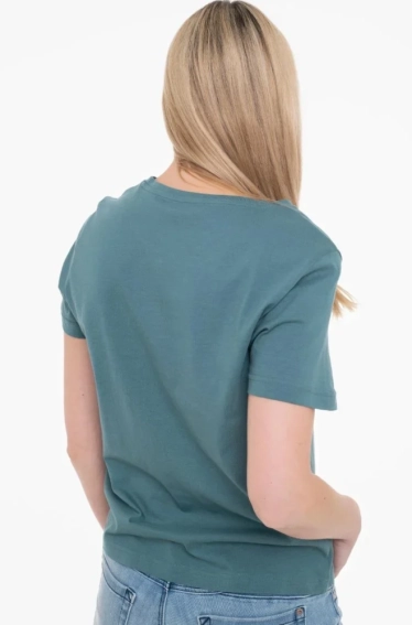 Футболка T-SHIRT WITH A PRINT 1040544-10697 Tom Tailor L Зелений 1040544-10697 фото 2 — інтернет-магазин Tapok