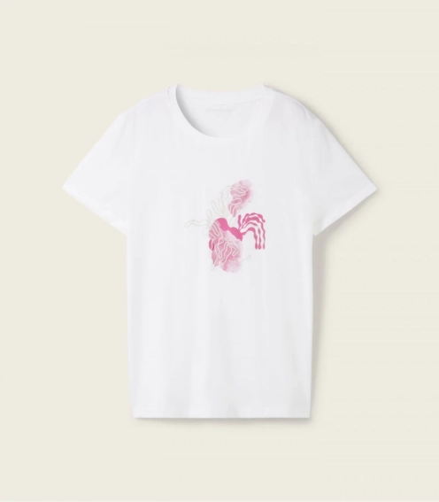 Футболка T-shirt with print 1041569ХХ10315 Tom Tailor L Белый 1041569ХХ10315 фото 4 — интернет-магазин Tapok