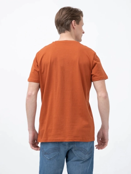 Футболка t-shirt with print 1021229-15095 Tom Tailor L Помаранчевий 1021229-15095 фото 2 — інтернет-магазин Tapok