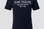 Футболка t-shirt with print 1021229XX1010668 Tom Tailor S Темно-синий 1021229XX1010668 Фото 5