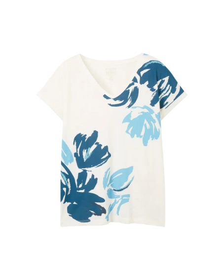 Футболка T-shirt women&#39;s 1041556ХХ10315 Tom Tailor L Белый 1041556ХХ10315 фото 5 — интернет-магазин Tapok