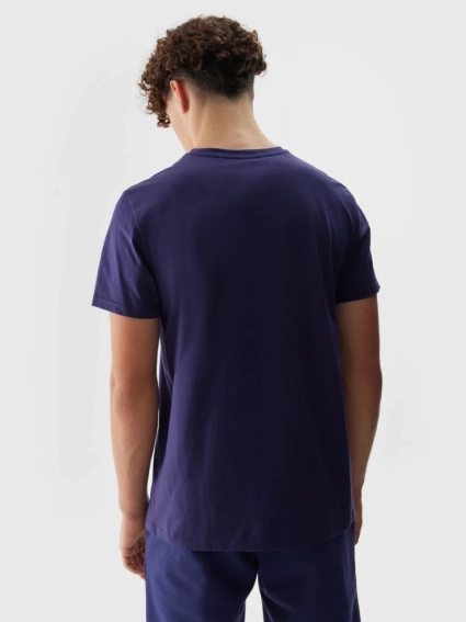 Футболка TSHIRT M1154 4FWSS24TTSHM1154-31S 4F S Темно-синій 4FWSS24TTSHM1154-31S фото 2 — інтернет-магазин Tapok