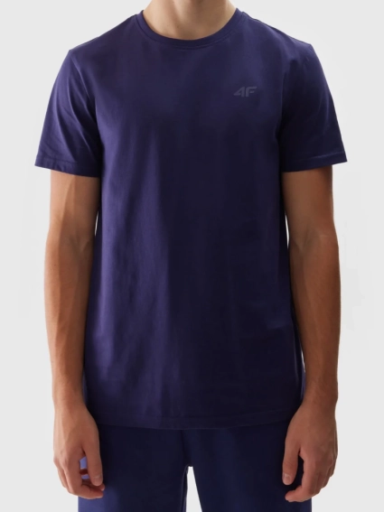 Футболка TSHIRT M1154 4FWSS24TTSHM1154-31S 4F S Темно-синій 4FWSS24TTSHM1154-31S фото 4 — інтернет-магазин Tapok