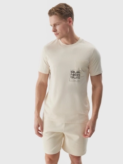 Футболка TSHIRT M1284 4FWSS24TTSHM1284-83S 4F XL Бежевий 4FWSS24TTSHM1284-83S