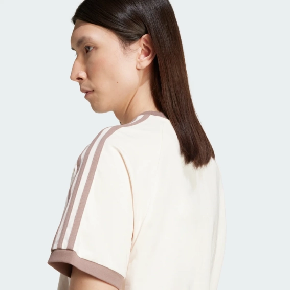 Футболка UNI 3-STRIPES TEE JN7020 Adidas L Бежевый JN7020 фото 4 — интернет-магазин Tapok