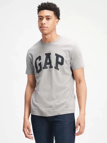 Футболка V-BASIC LOGO T 550338-00 GAP XL Серый 550338-00 фото 1 — интернет-магазин Tapok