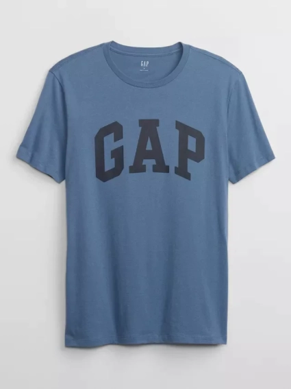 Футболка V-BASIC LOGO T 550338-49 GAP M Синий 550338-49 фото 3 — интернет-магазин Tapok