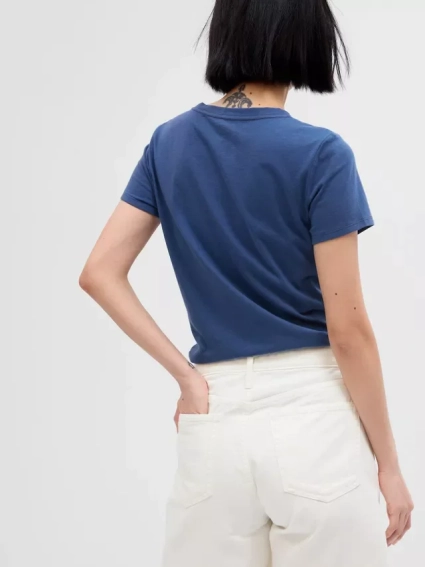 Футболка V-GAP SS CLSC TEE 268820-73 GAP M Темно-синий 268820-73 фото 2 — интернет-магазин Tapok