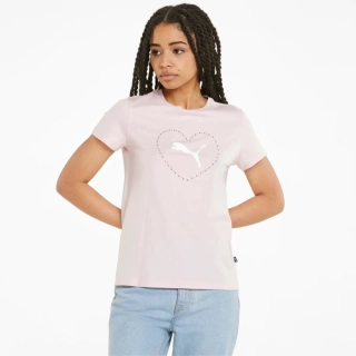 Футболка Valentine's Day Graphic Tee 84840816 Puma XS Розовий 84840816