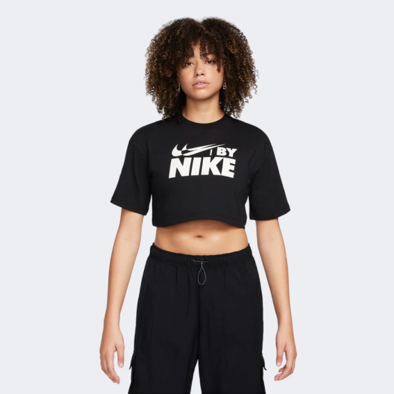 Футболка W NSW CROP TEE GLS FZ4635-010 Nike S Черный FZ4635-010 фото 1 — интернет-магазин Tapok