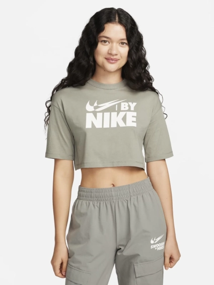 Футболка W NSW CROP TEE GLS FZ4635-053 Nike M Темно-серый FZ4635-053 фото 1 — интернет-магазин Tapok