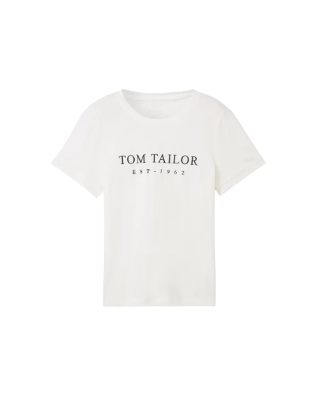 Футболка Women's Summer Blouse Short Sleeve 1041288-10315 Tom Tailor M Білий 1041288-10315 фото 5 — інтернет-магазин Tapok