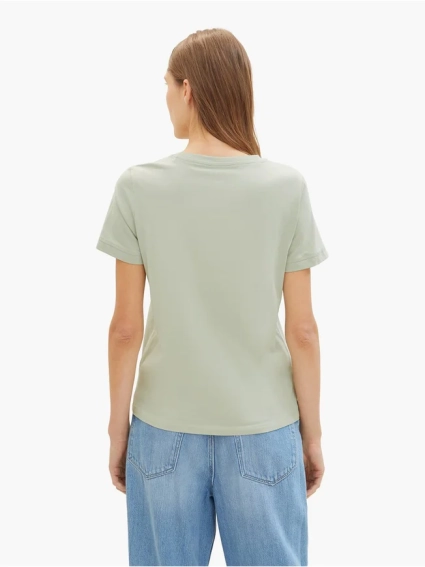 Футболка Women&#39;s Summer Blouse Short Sleeve 1041288-34895 Tom Tailor L Фисташковый 1041288-34895 фото 2 — интернет-магазин Tapok