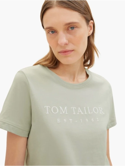Футболка Women&#39;s Summer Blouse Short Sleeve 1041288-34895 Tom Tailor L Фисташковый 1041288-34895 фото 3 — интернет-магазин Tapok
