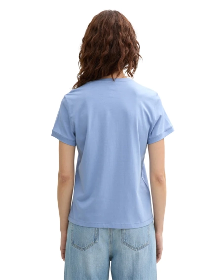 Футболка women&#39;s T-shirt 1045543-37106 Tom Tailor L Голубой 1045543-37106 фото 2 — интернет-магазин Tapok