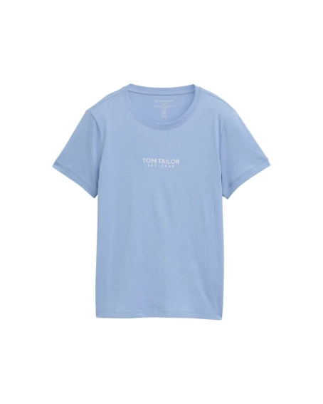 Футболка women&#39;s T-shirt 1045543-37106 Tom Tailor L Голубой 1045543-37106 фото 4 — интернет-магазин Tapok