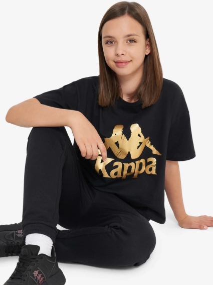 Футболка для дівчаток 134207KAP-99 Kappa 134-140 Чорний 134207KAP-99 фото 3 — інтернет-магазин Tapok