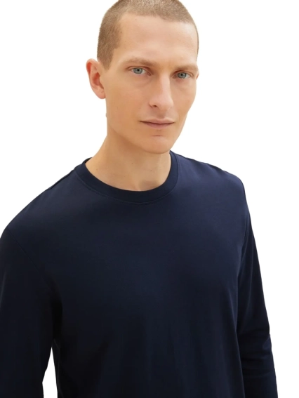 Футболка с длинными рукавами 1037811-10668 Tom Tailor S Темно-синий 1037811-10668 фото 4 — интернет-магазин Tapok